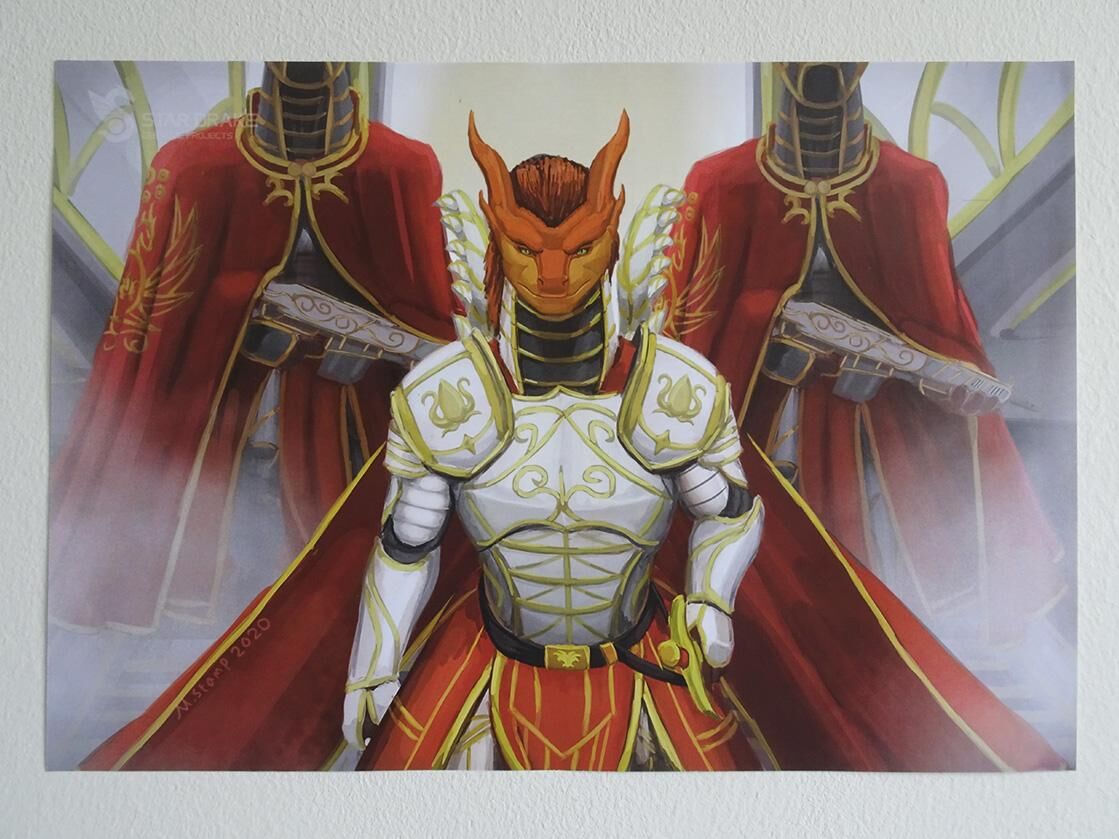 Arrival for an Emperor poster print photo